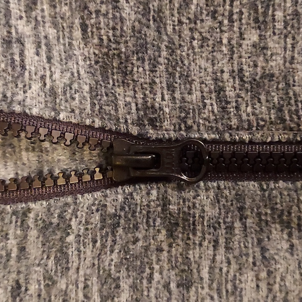 SO Cozycore Grey Black Space Dye 1/4 Zip Thumbholes Activewear Athleisure Top XL - Picture 5 of 9